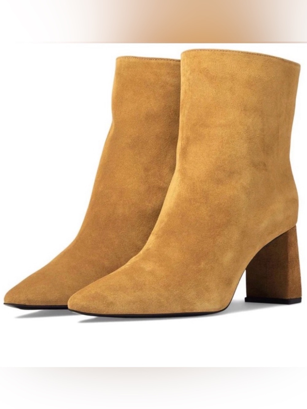 NEW Freda Salvador Lonni Cumin Suede Heel Boot Womens 5 MSRP 525
